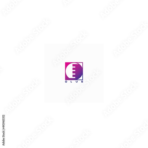
Illustration in the form of a chemical scheme of glue in the form of a symbol or logo.