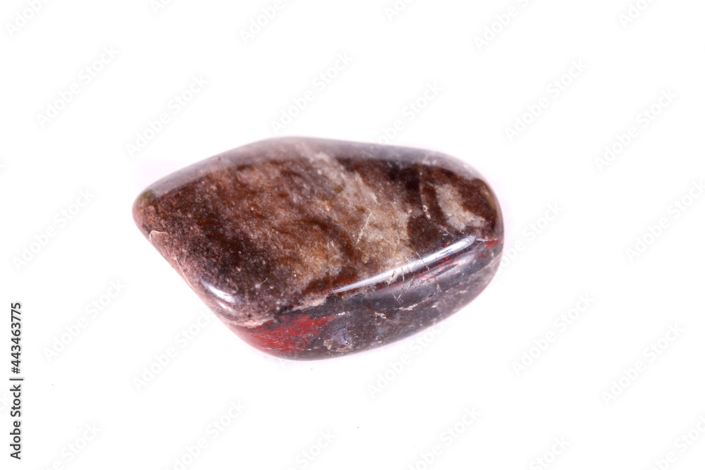 Macro mineral stone jasper on a white background Macro mineral stone jasper on a white background