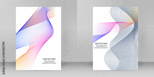 Design element rotation intersection overlay thin lines forms frame for background presentation. Vector illustration EPS 10 for new product newsletters, technology graphics, report firm, industrial