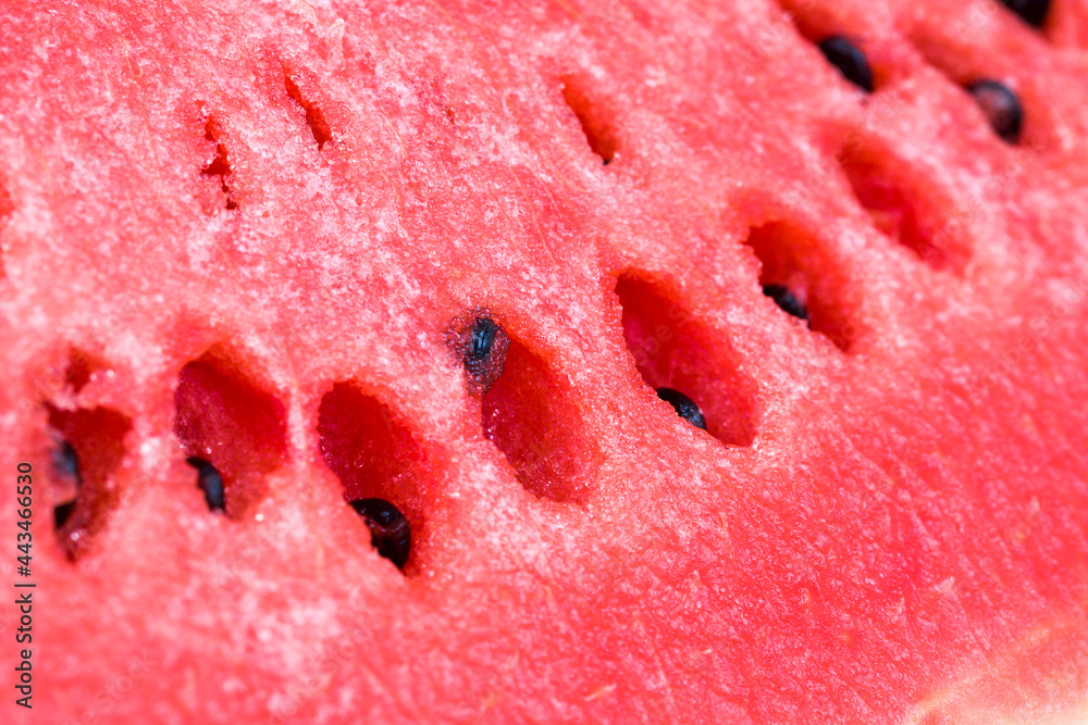 sliced red juicy watermelon