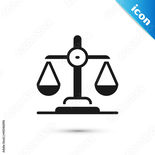 Grey Gender equality icon isolated on white background. Equal pay and opportunity business concept. Vector