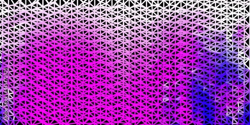 Light purple, pink vector poly triangle layout.