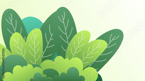 Green leaf background for content online  with road on green background   illustration Vector EPS 10