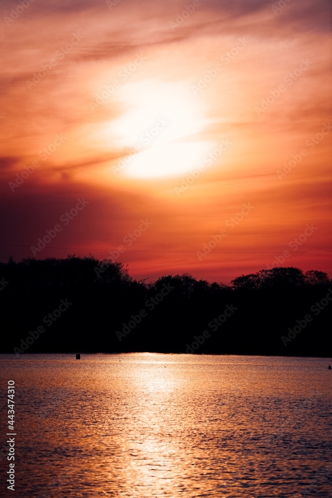 Naklejka premium Beautiful Sunset backround