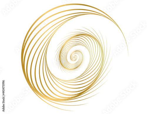 Design elements. Wave of many glittering swirl. Abstract glow wavy stripes on white background isolated. Creative art. Vector illustration EPS 10. Colourful waves with lines created using Blend
