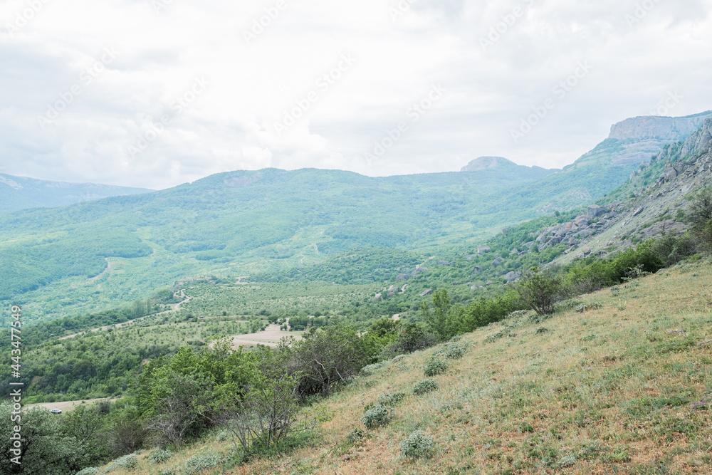 Crimeas mountains summer landscape,   natural background