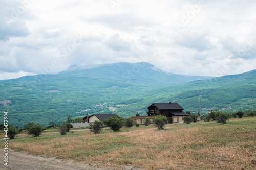 Crimeas mountains summer landscape, natural background