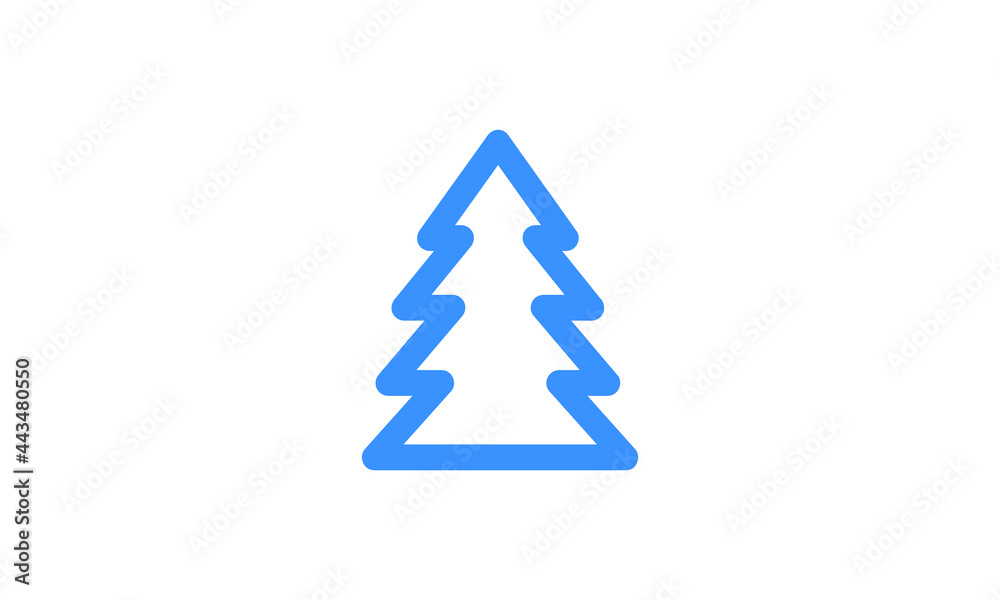 Christmas tree silhouette Isolated Christmas tree icon with star Christmas Tree Vector Christmas tree silhouette Isolated Christmas tree icon with star Christmas Tree Vector