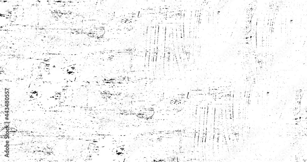 Abstract vector noise. Small particles of debris and dust. Distressed uneven background. Grunge texture overlay with fine grains isolated on white background. Vector illustration. EPS10.