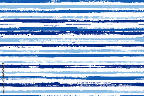 Pain thin grunge stripes vector seamless pattern. Variegated serape ethnic textile design. Scratchy