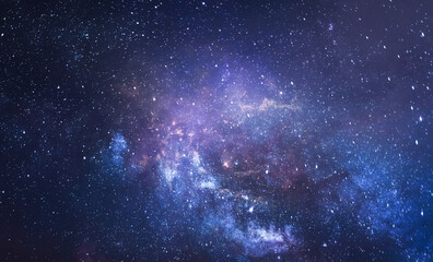 Acrylglasbilder Universum Sternenhimmel mit Galaxien im Tiefraum  © dimazel