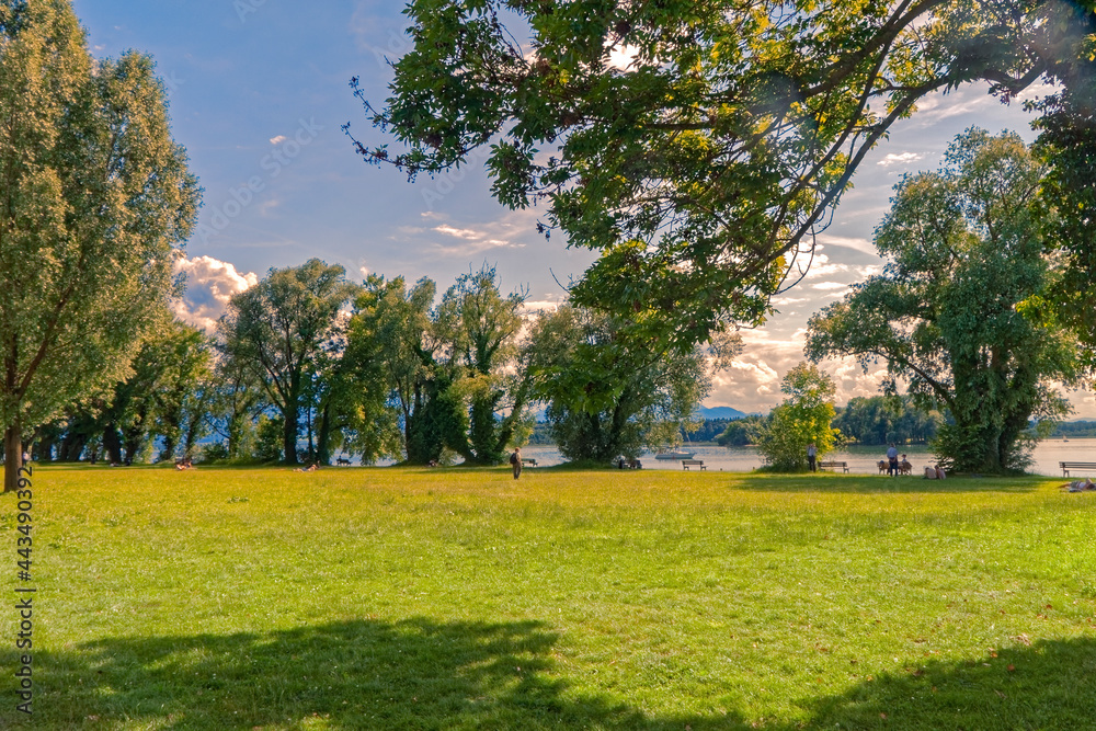 Bavaria, Chiemsee - Walk, relax and rest on the lake. Bavaria, Chiemsee - Walk, relax and rest on the lake.