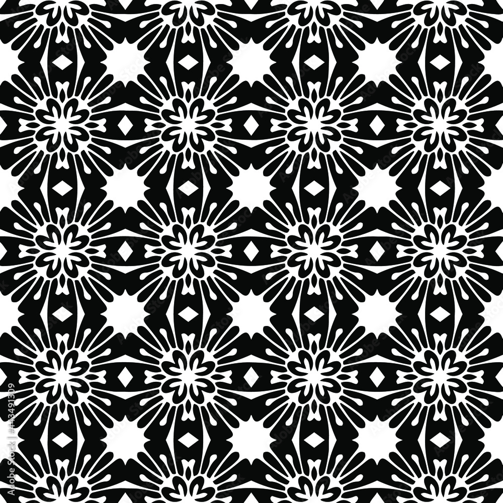 floral seamless pattern background.Geometric ornament for wallpapers and backgrounds. Black and white
pattern.
floral seamless pattern background.Geometric ornament for wallpapers and backgrounds. Black and white
pattern.
