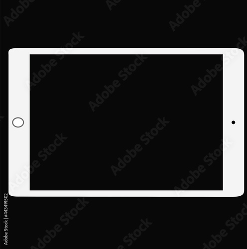 White color I pad Mini Gadget model 2019 Vector Design