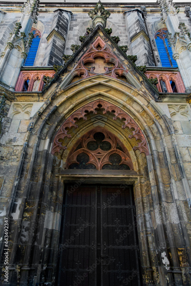 June 4, 2021 Leipzig, Germany. Thomaskirche St Thomas Church in Leipzig Germany where Johann Sebastian Bach worked as a Kapellmeister and the current location of his remains June 4, 2021 Leipzig, Germany. Thomaskirche St Thomas Church in Leipzig Germany where Johann Sebastian Bach worked as a Kapellmeister and the current location of his remains