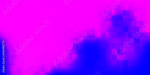 Light purple, pink vector pattern with rectangles.