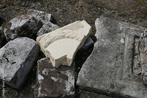 Vindolanda archaeological dig in Northumberland photo