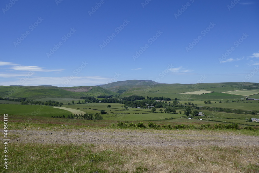 Rural landscape in the Northumberland National Park