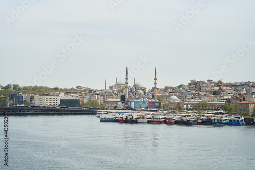 View across the Bosphorus to the Suleymaniye Mosque.