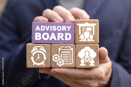 Photos Concept of advisory board. Financial advisory services.
