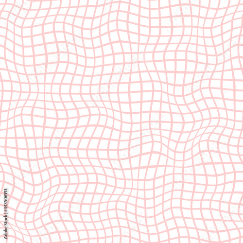 Vector seamless checkered pattern with optical illusion. Simple design for wrapping paper, wallpaper, textile, stationery.