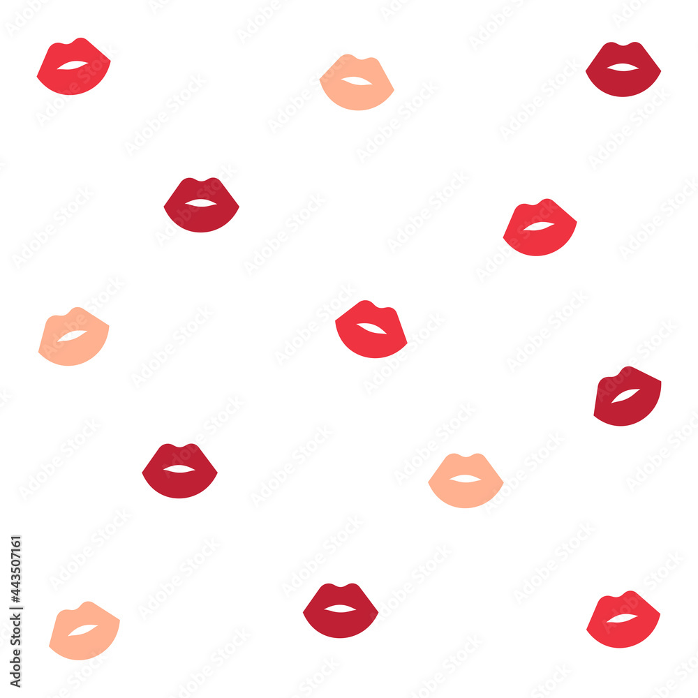 Kiss pattern with lips vector Kiss pattern with lips vector