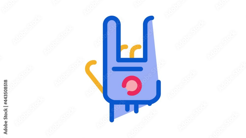 Hand Gesture Icon Animation. color Hand Gesture animated icon on white background Hand Gesture Icon Animation. color Hand Gesture animated icon on white background