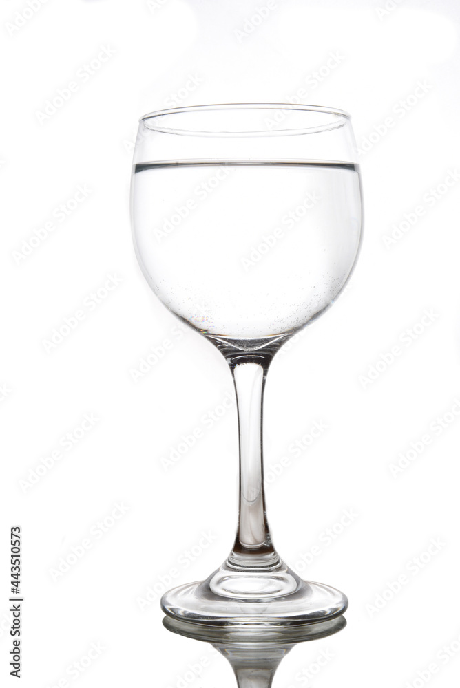 TRANSPARENT CRYSTAL BOWL ISOLATED ON WHITE BACKGROUND TRANSPARENT CRYSTAL BOWL ISOLATED ON WHITE BACKGROUND