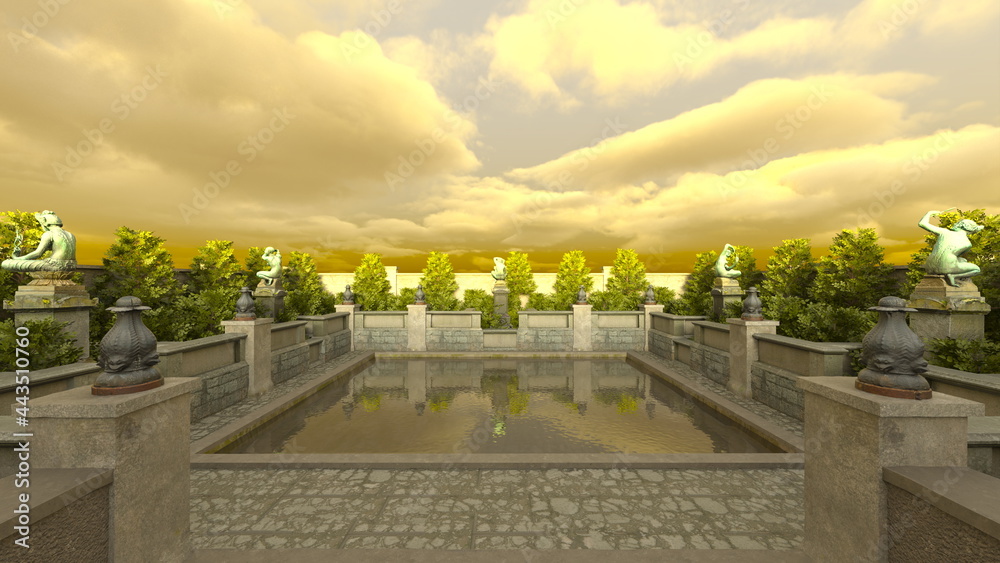 Obraz premium 風景式庭園