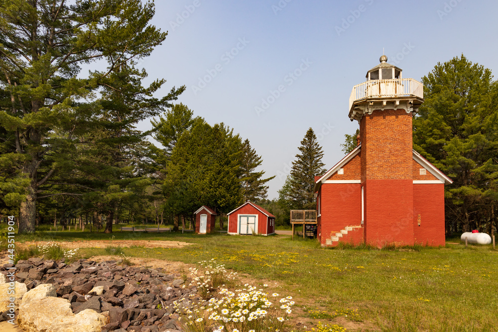Sand Point Baraga Lighthouse, Upper Peninsula, Michigan, USA