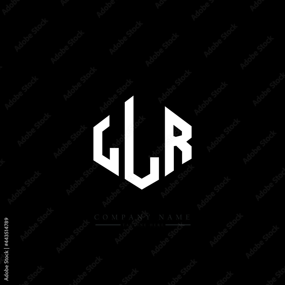 LLR letter logo design with polygon shape. LLR polygon logo monogram. LLR cube logo design. LLR hexagon vector logo template white and black colors. LLR monogram, LLR business and real estate logo. 