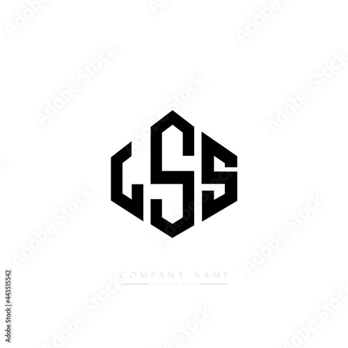 LSS letter logo design with polygon shape. LSS polygon logo monogram. LSS cube logo design. LSS hexagon vector logo template white and black colors. LSS monogram, LSS business and real estate logo. 