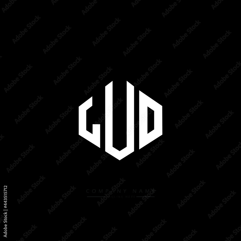 LUO letter logo design with polygon shape. LUO polygon logo monogram. LUO cube logo design. LUO hexagon vector logo template white and black colors. LUO monogram, LUO business and real estate logo. 