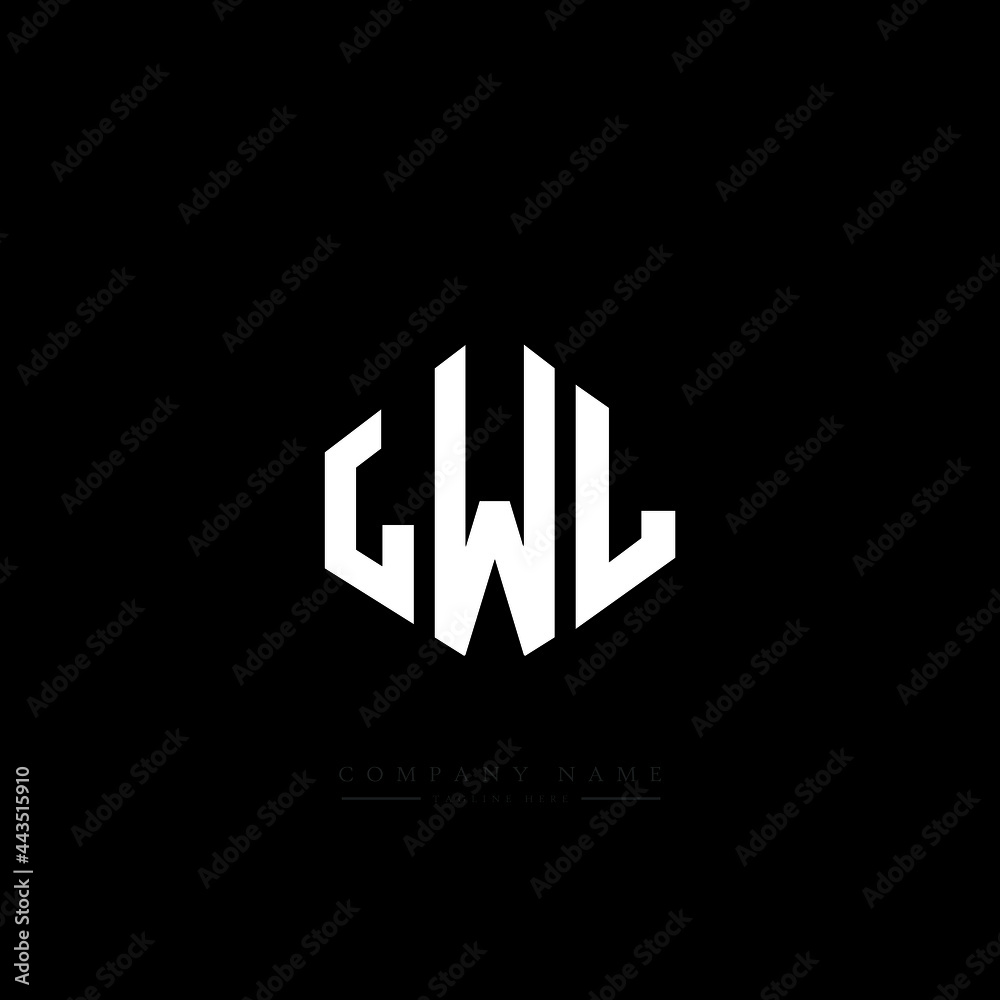 LWL letter logo design with polygon shape. LWL polygon logo monogram. LWL cube logo design. LWL hexagon vector logo template white and black colors. LWL monogram, LWL business and real estate logo. 