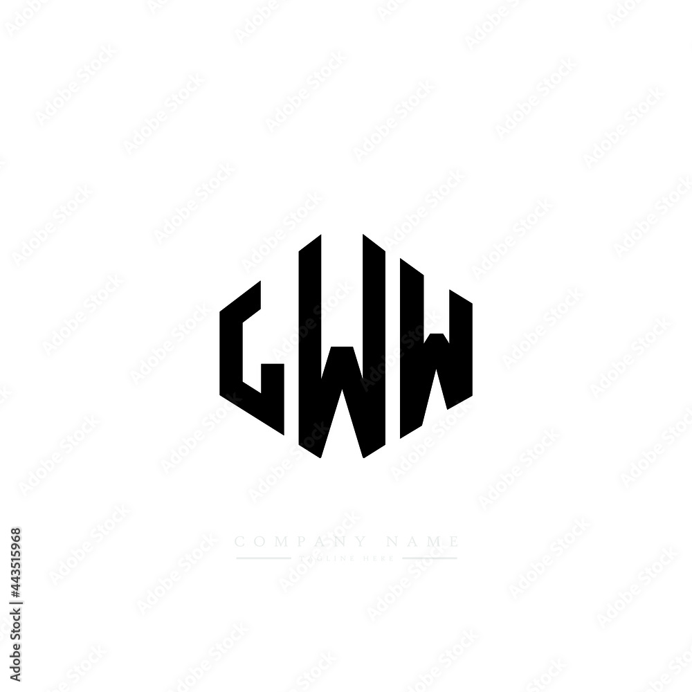 LWW letter logo design with polygon shape. LWW polygon logo monogram. LWW cube logo design. LWW hexagon vector logo template white and black colors. LWW monogram, LWW business and real estate logo. 