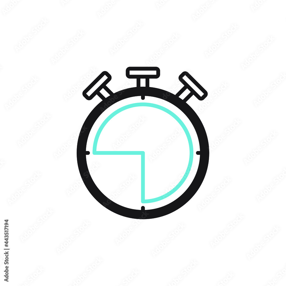 Stopwatch icons symbol vector elements for infographic web Stopwatch icons symbol vector elements for infographic web