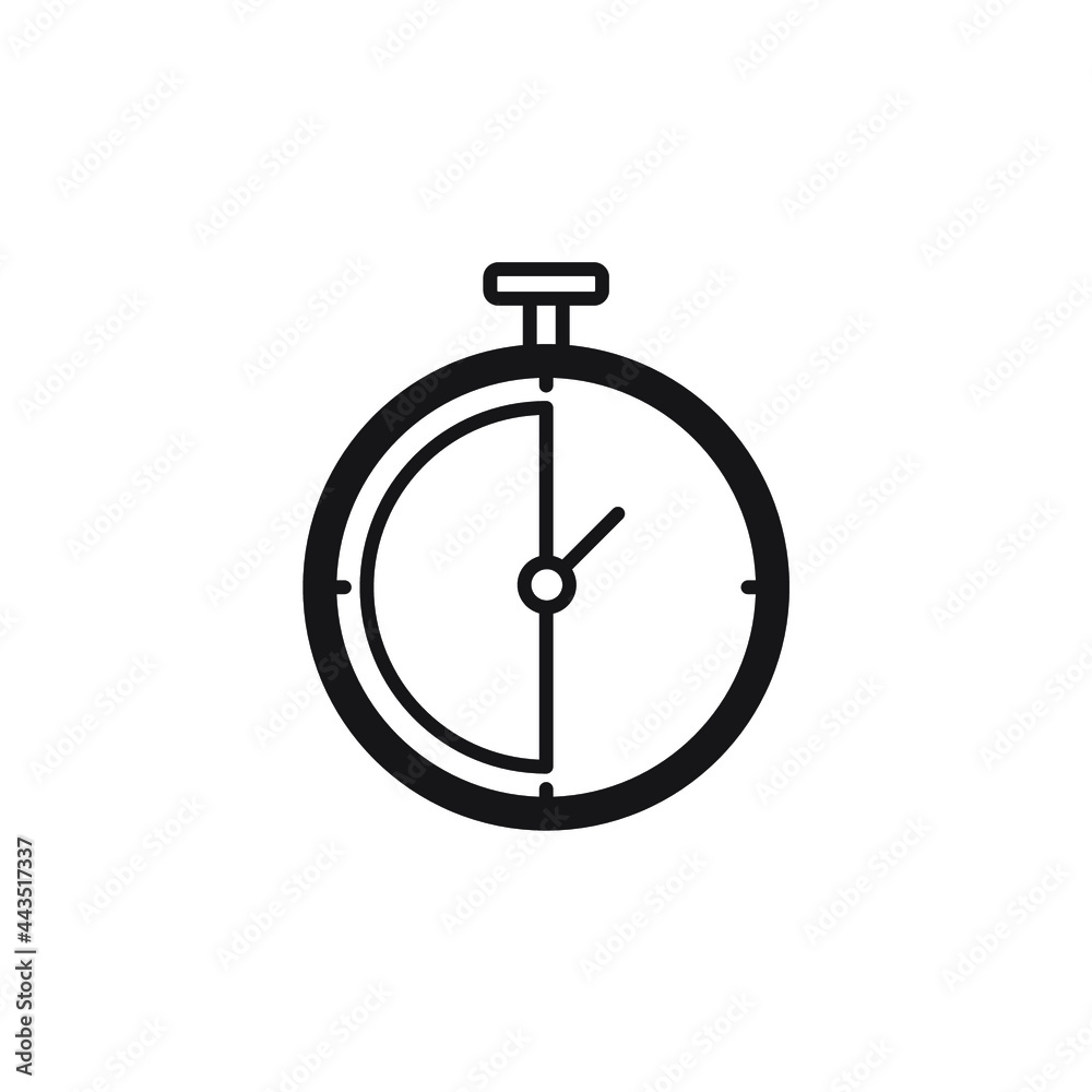 Stopwatch icons symbol vector elements for infographic web