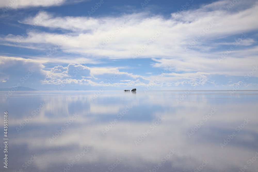 View of Salar de Uyuni salt flat, Bolivia