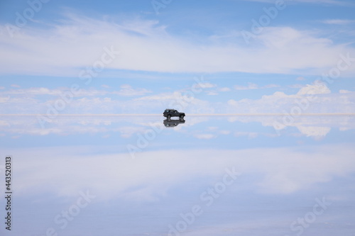 View of Salar de Uyuni salt flat, Bolivia