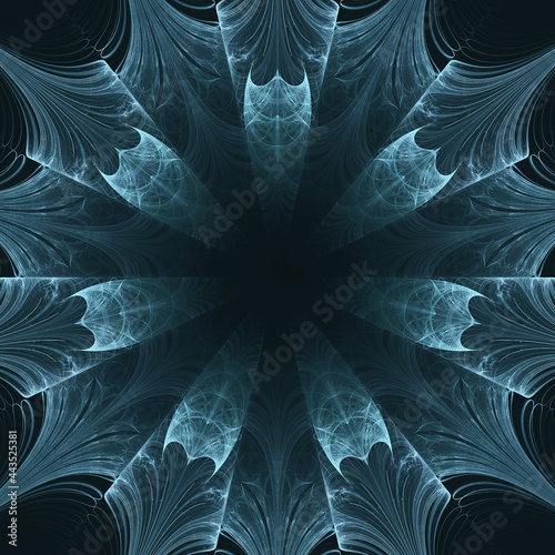 Abstract snowflake background