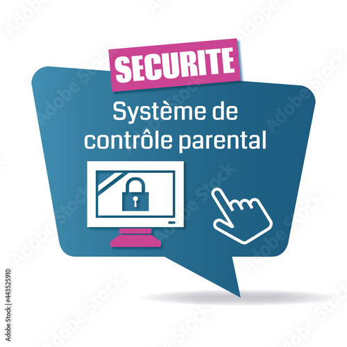 Logo système de contrôle parental.