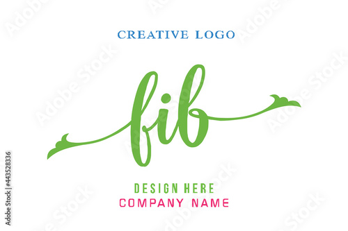 FIB lettering logo is simple, easy to understand and authoritative