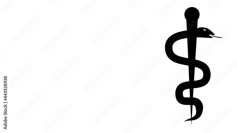 Animated Background Medical Symbol Rod of Asclepius Caduceus Staff of Hermes Snake Wings Blue Black Medicine Health Stick Serpent Healing Serpentine Animated Background Medical Symbol Rod of Asclepius Caduceus Staff of Hermes Snake Wings Blue Black Medicine Health Stick Serpent Healing Serpentine