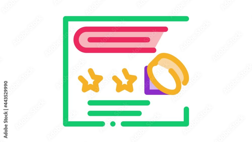 Number Guessing Sheet Icon Animation. color Number Guessing Sheet animated icon on white background Number Guessing Sheet Icon Animation. color Number Guessing Sheet animated icon on white background