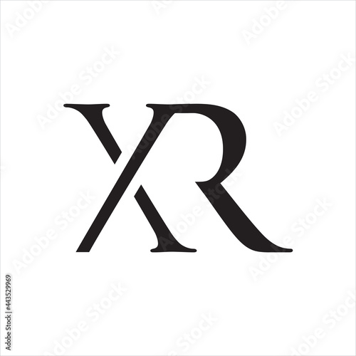 creative simple vector design initialXR logo