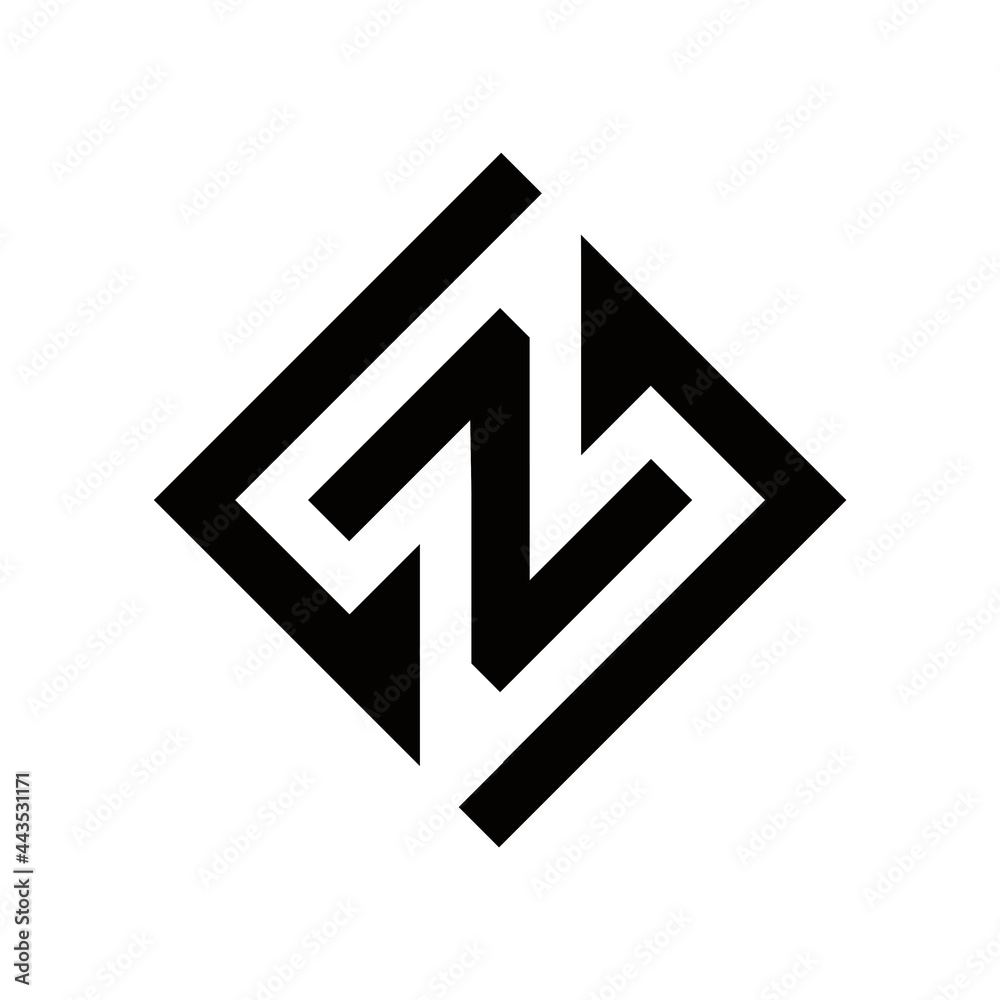 creative simple vector design initial SN logo creative simple vector design initial SN logo