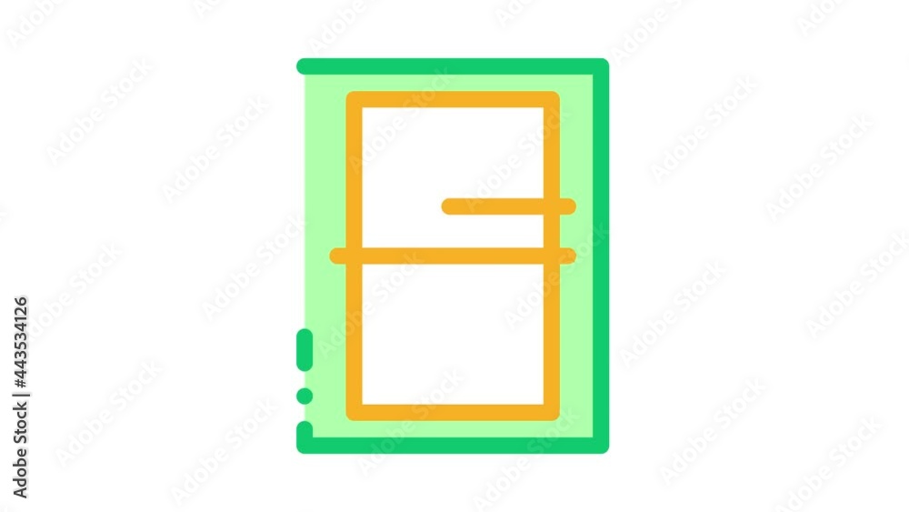 Volleyball Field Top View Icon Animation. color Volleyball Field Top View animated icon on white background Volleyball Field Top View Icon Animation. color Volleyball Field Top View animated icon on white background