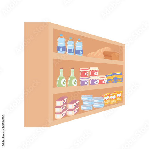 stand of grocery and food