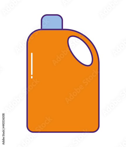 orange disinfectant bottle