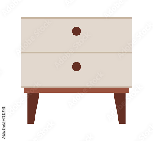 white drawers representation